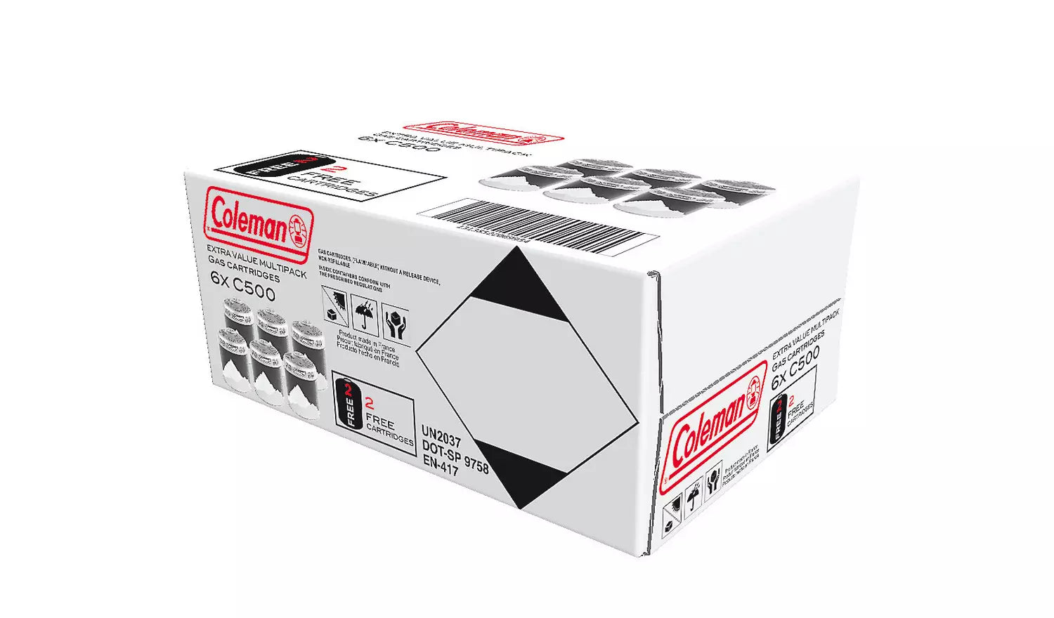 Coleman C500 EN417 Gas Cartridge 6 pack