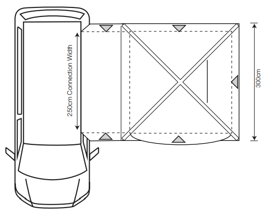 Outdoor Revolution Cayman FG HIGH Driveaway Awning