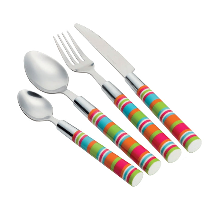 flamefield stripes cutlery set