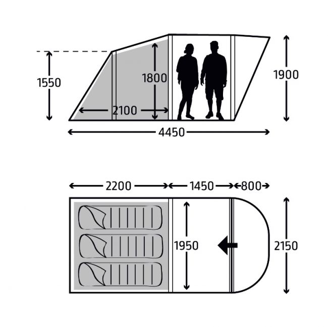 Kampa Brean 3 AIR Tent