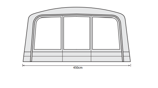 Outdoor Revolution Airedale 7.0SE and 9.0SE Front Porch Extension
