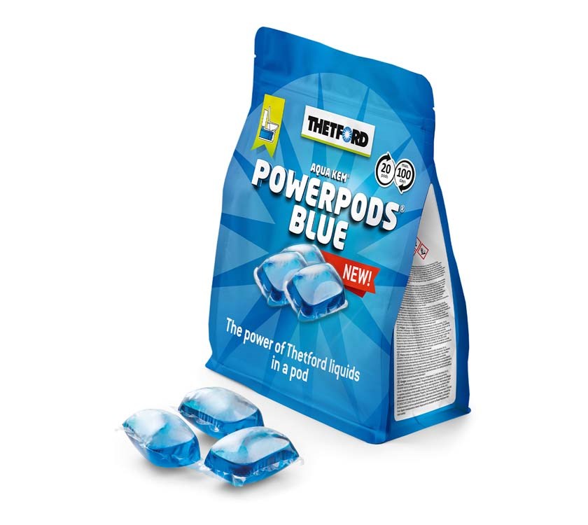 thetford aqua ken powerpods blue caravan toilet chemical