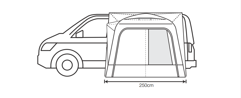 Outdoor Revolution Cayman MIDI AIR MID Driveaway Awning