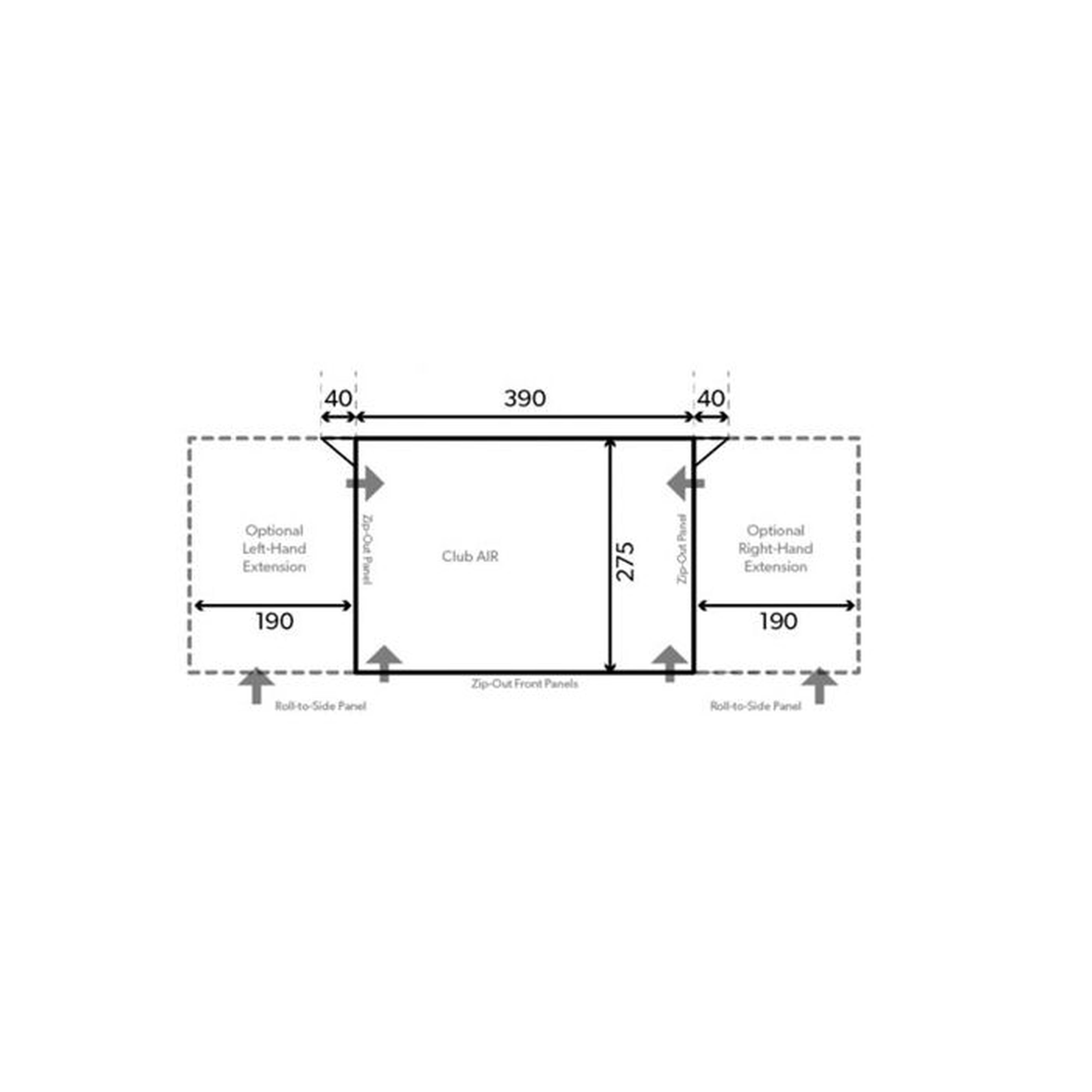 Dometic Club Air All Season 390 S Awning 2024 Model