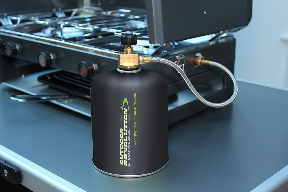 Outdoor Revolution Twin Burner Camping Gas Stove & Grill