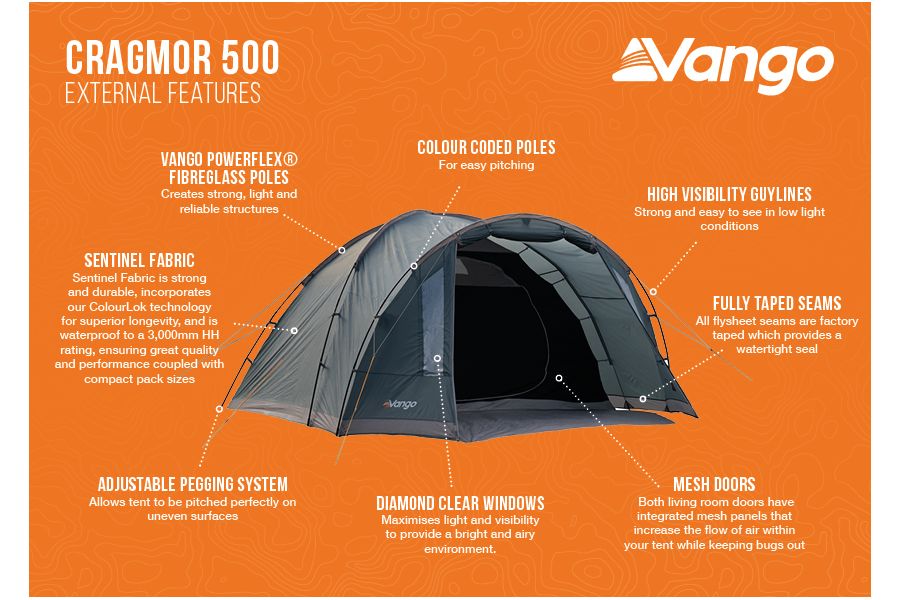 Vango Cragmor 500 Poled Tent 2023