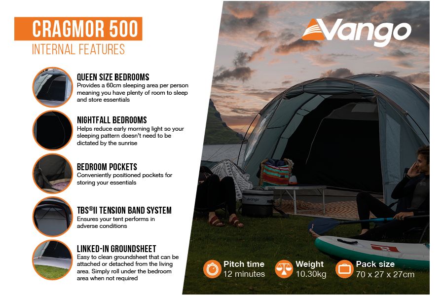 Vango Cragmor 500 Poled Tent 2023