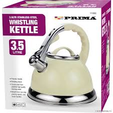 Prima 3.5 LTR Whistling Kettle Cream