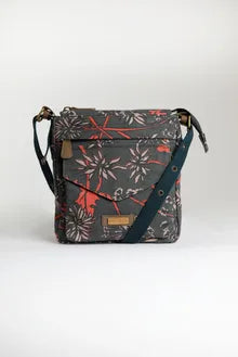 Weird Fish Dibley Printed Canvas Cross Body Bag