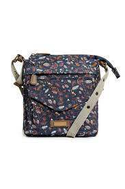 Weird Fish Dibley Printed Canvas Cross Body Bag