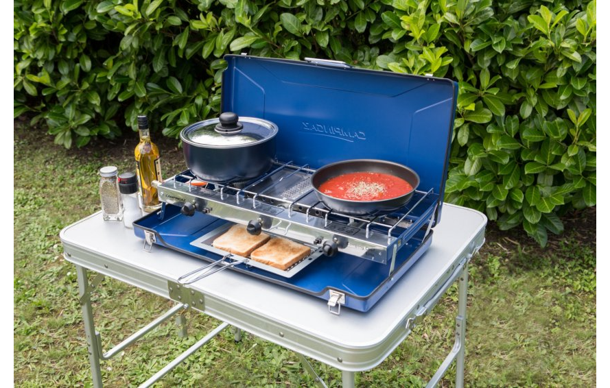 Campingaz Camping Chef Double Burner & Grill Gas Stove