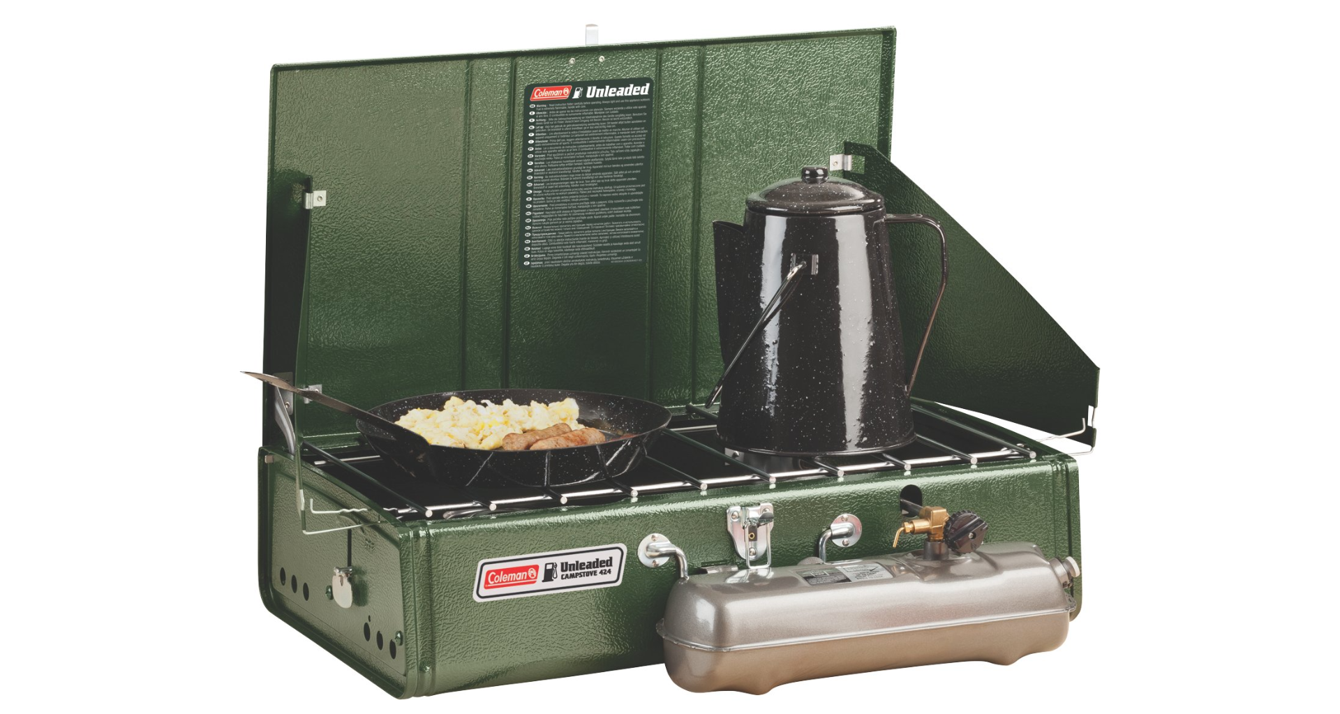 Coleman Unleaded 2 Burner Stove - Dual Fuel