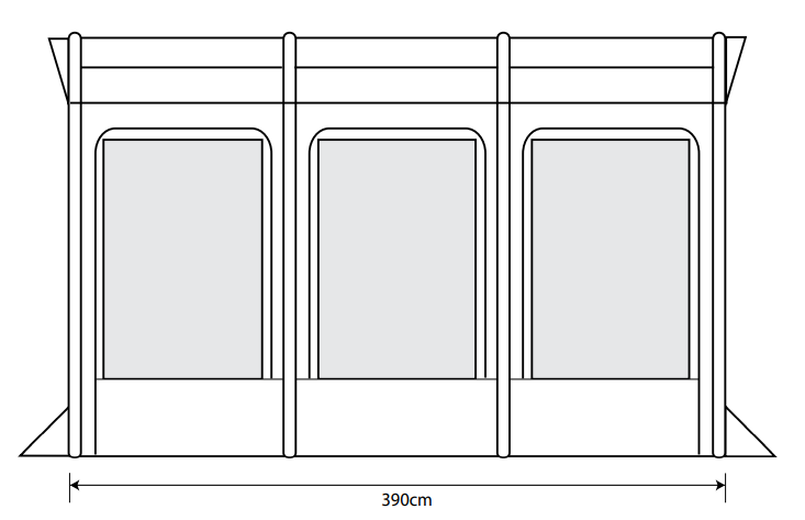 Outdoor Revolution Eden AIR 390 Caravan Awning
