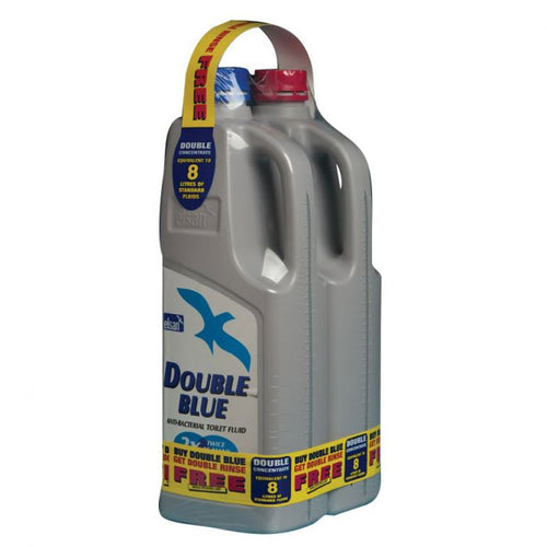 elsan twin pack double blue and double pink 2L toilet chemical for caravan and motorhomes toilet systems