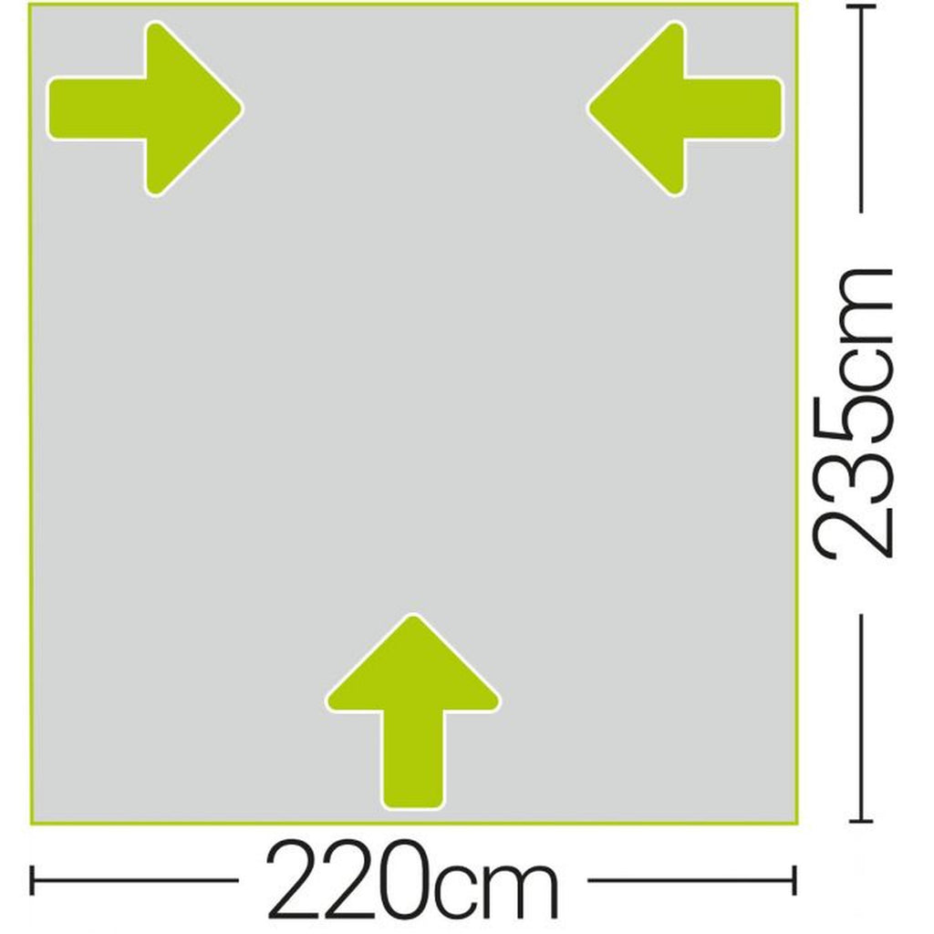Quest Falcon 220 Poled Porch Awning