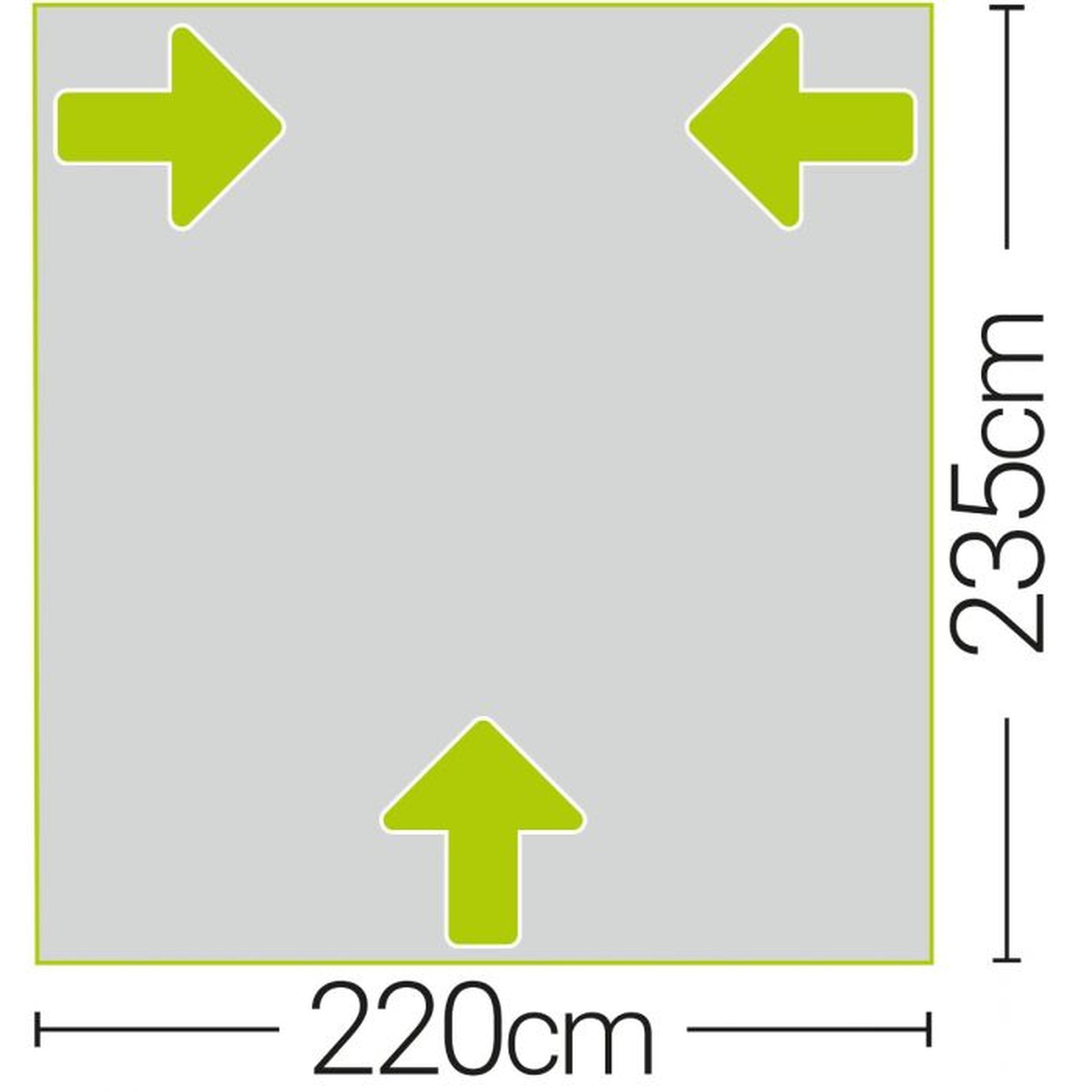 Quest Falcon 220 Poled Porch Awning