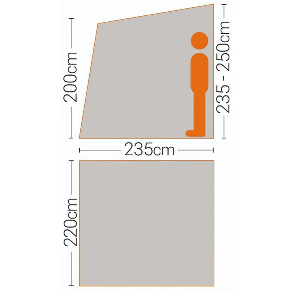 Quest Falcon 220 Poled Porch Awning