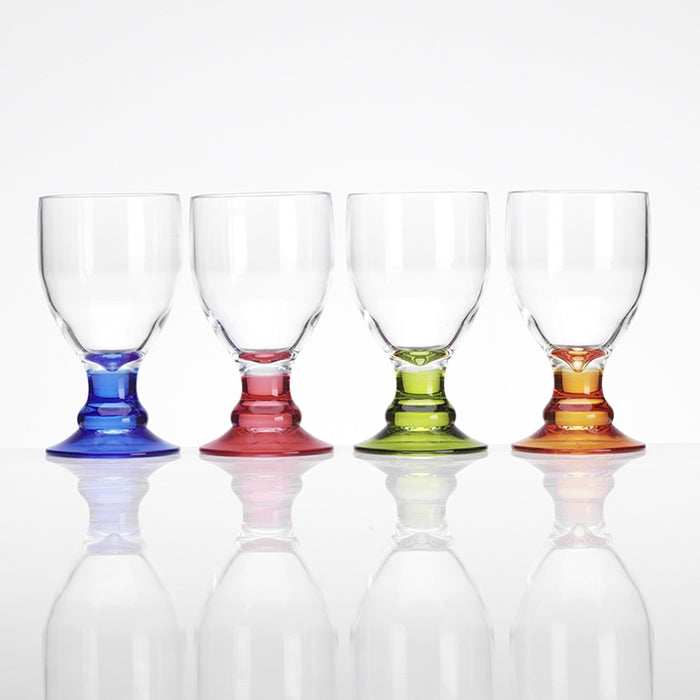 flamefield acrylic bella goblet glass party colours