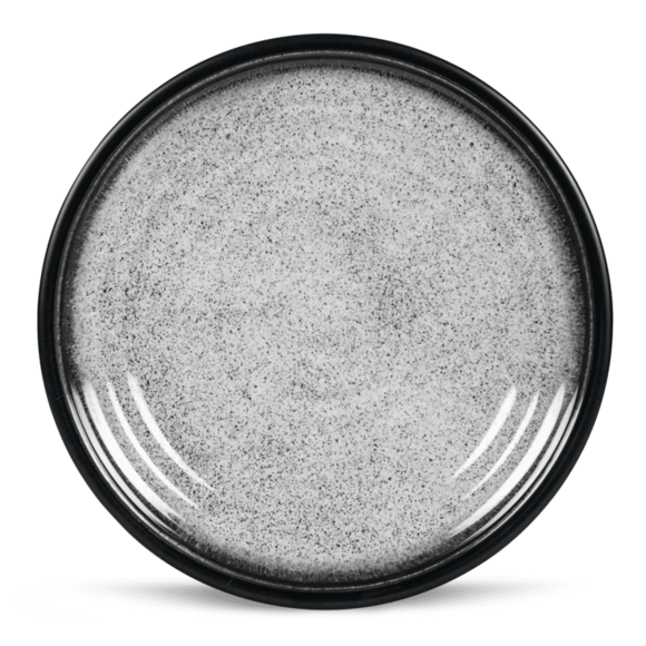 Flamefield granite grey melamine dinner plate