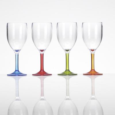 flamefield acrylic wine glass party colours
