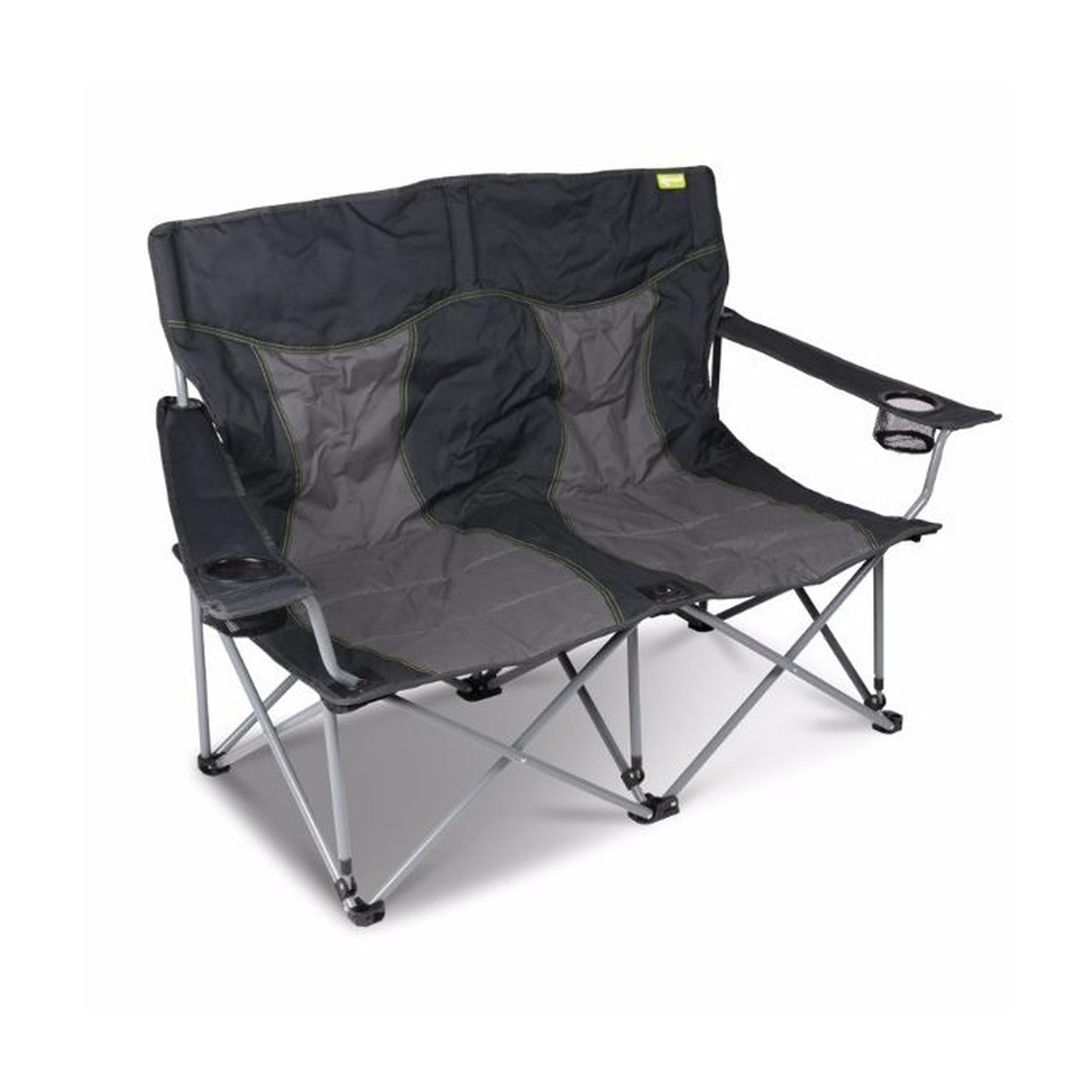 kampa lofa 2 seater folding camping chair fog