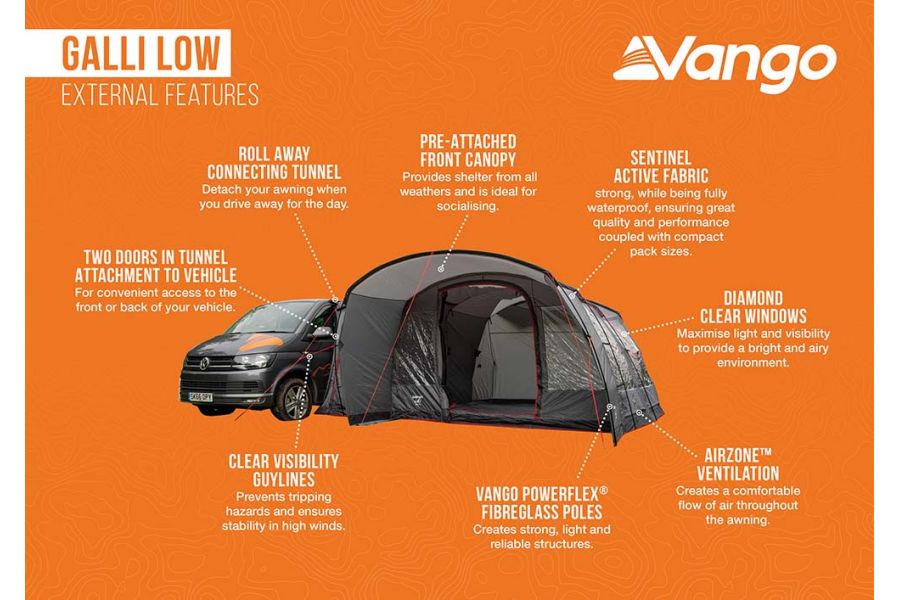 Vango Galli Low Poled Driveaway Awning
