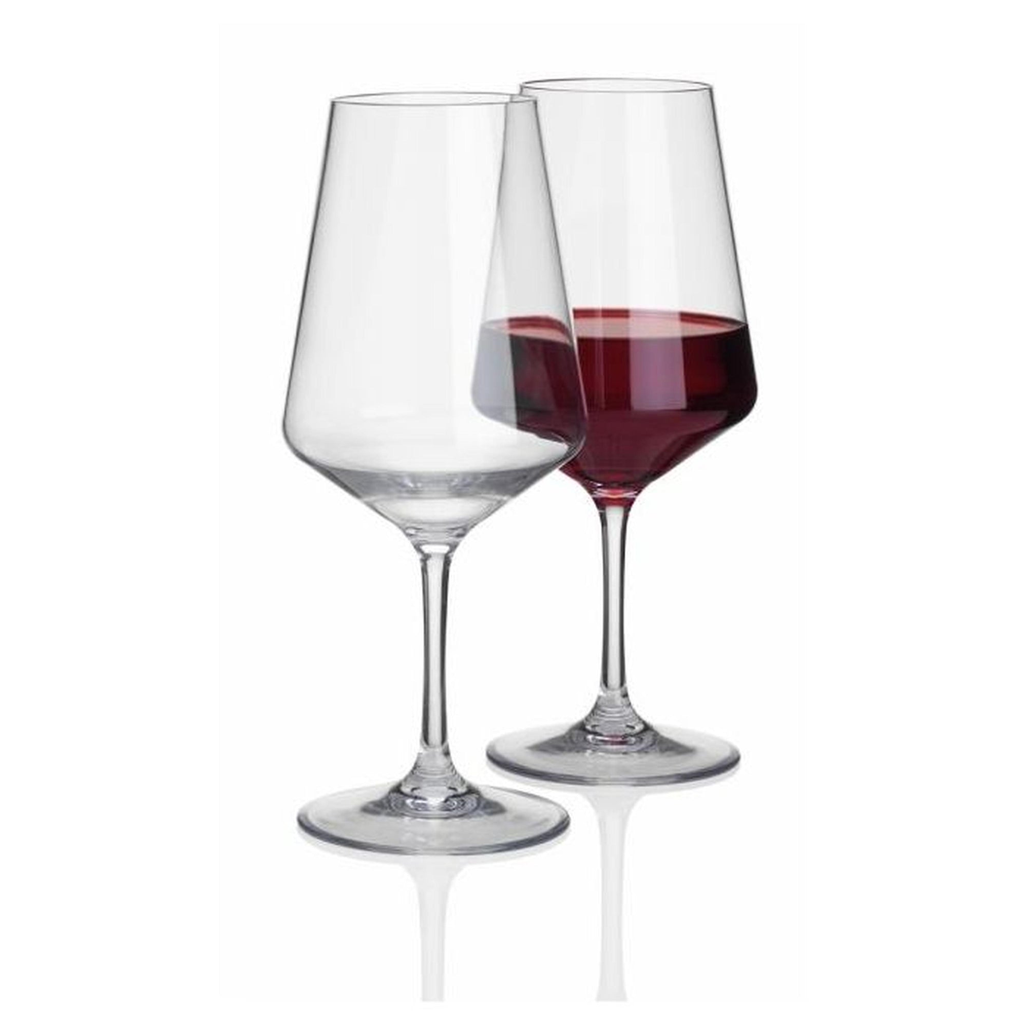 flamefield savoy large polycarbonate wine glasses set of 2