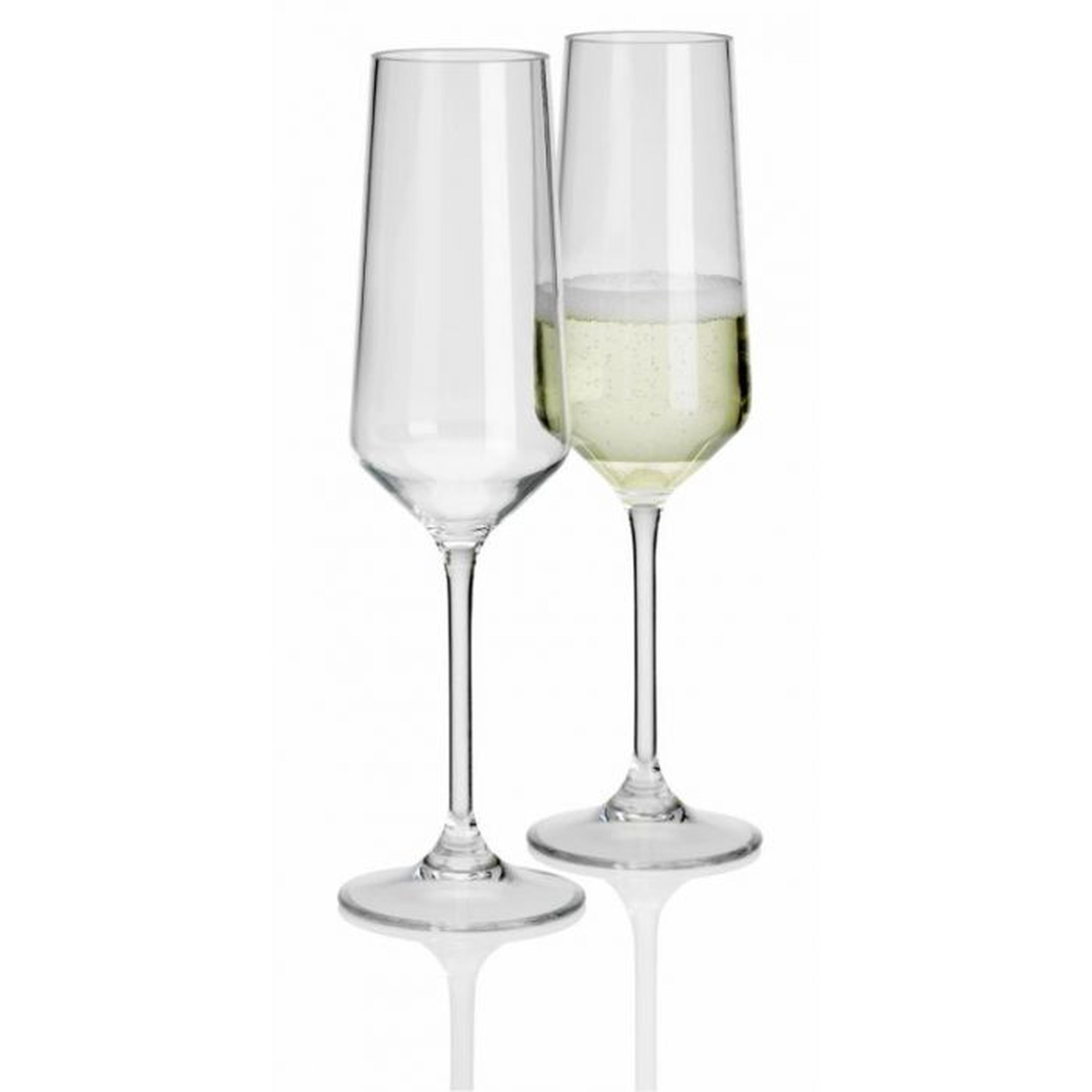 flamefield poly carbonate savoy champagne flutes set of 2