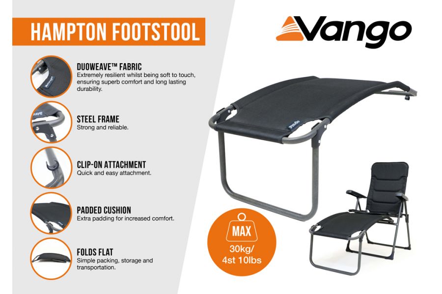 Vango Hampton Padded Footstool