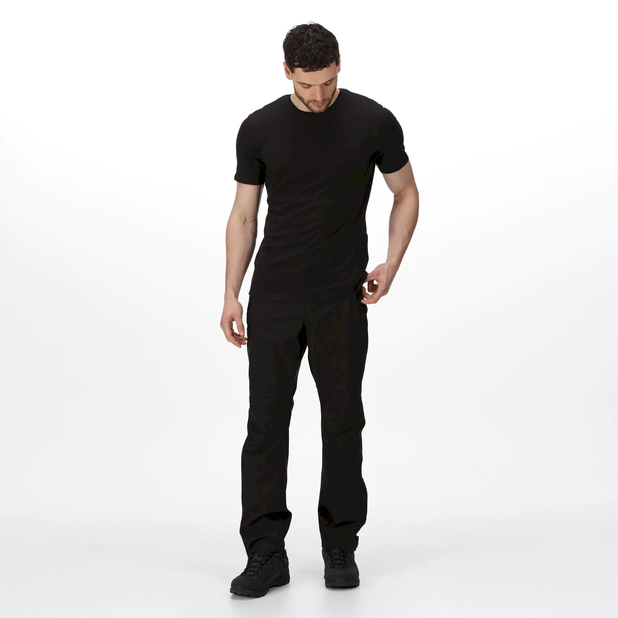 Regatta Men's Highton O/T Waterproof Walking Trousers RMW325- Black