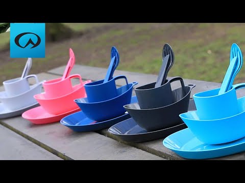 Lifeventure Ellipse Camping Tableware Set Graphite