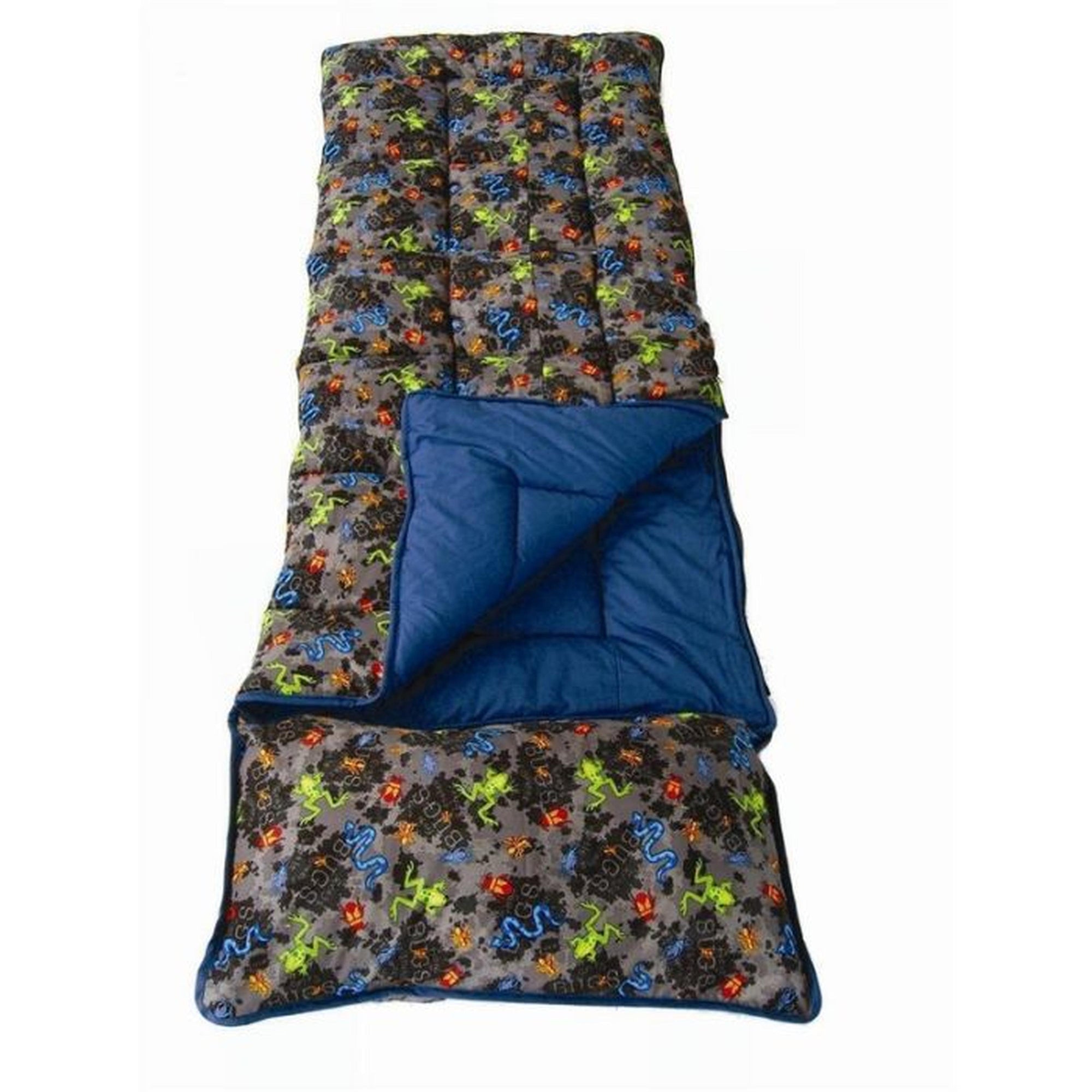 sunncamp bugs childs sleeping bag with pillow