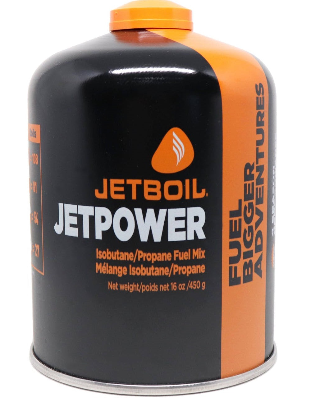 JETBOIL JETPOWER ISOBUTANE/PROPANE FUEL MIX 450g GAS CANISTER