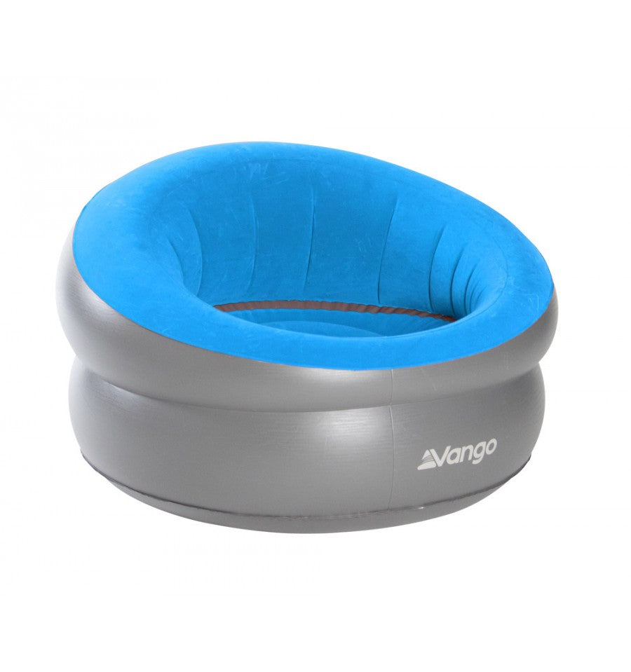 vango inflatable donut camping chair  blue