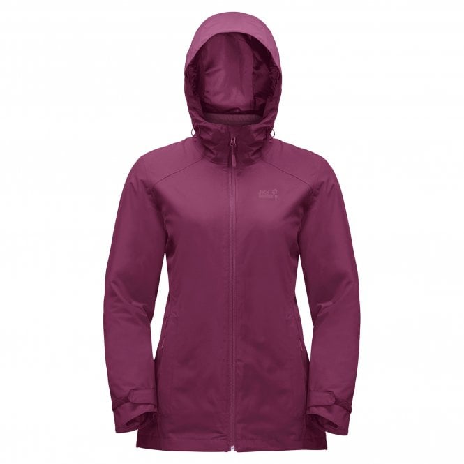 Jack Wolfskin Ladies Norrland 3 in 1 Jacket Wild Berry