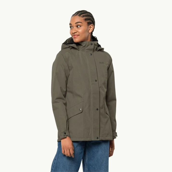 Jack wolfskin waterproof jacket women's sales
