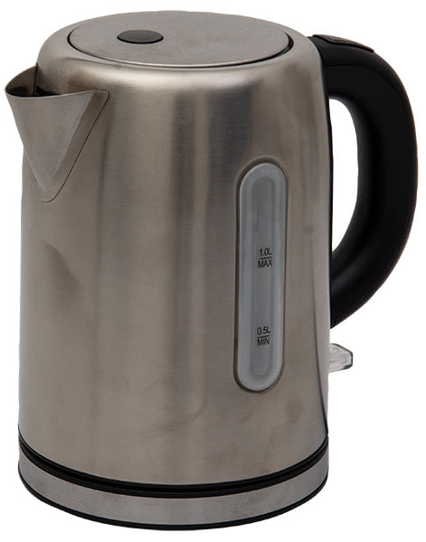 Quest 1L  Stainless Steel Low Wattage Mains Electric Kettle