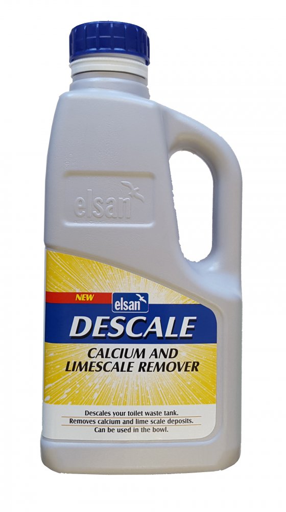 elsan descale calcium and limescale remover for caravan and motorhome homes toilet waste tank