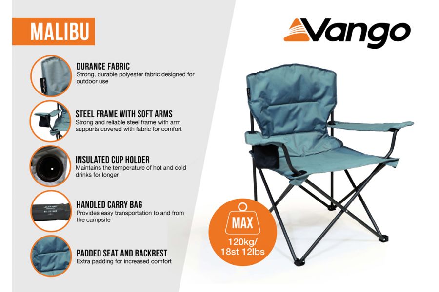 Vango Malibu Chair Granite Grey