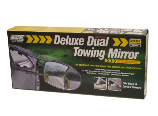 Maypole Deluxe Dual Caravan Towing Mirror