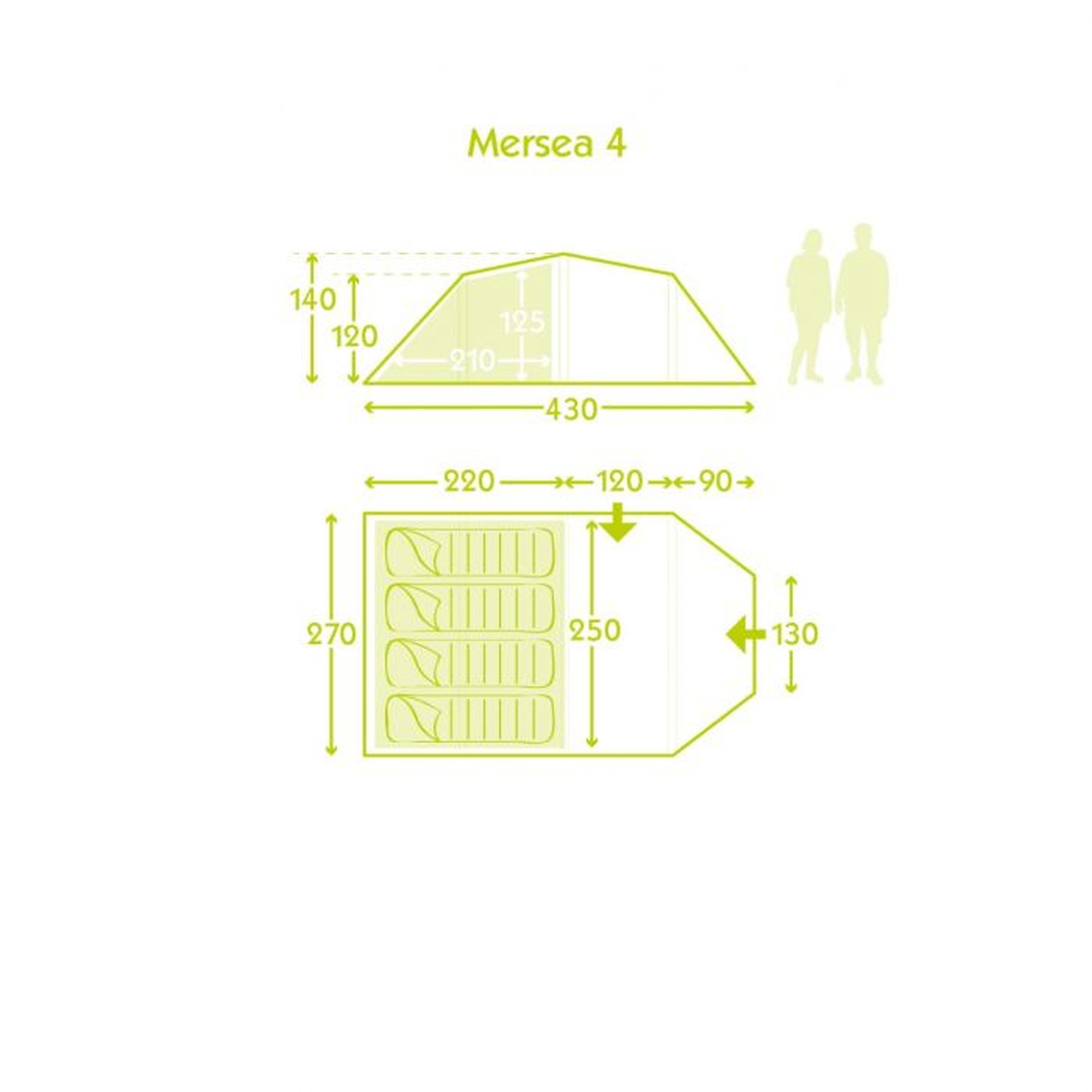 Kampa Mersea  3 Poled Tent