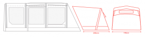 Outdoor Revolution Movelite Awning Annexe T3E/T4E