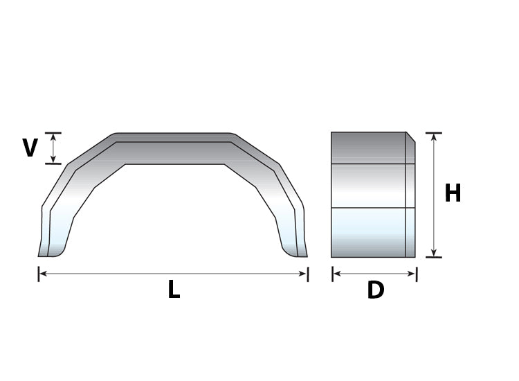Maypole 10" Steel Mudguard