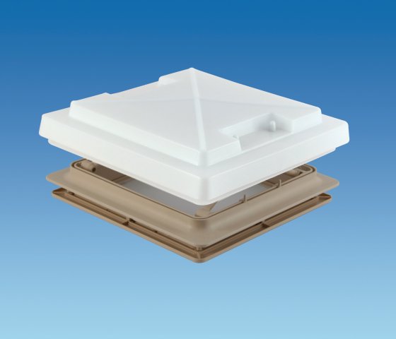 MPK Caravan Rooflight 400 x 400 with Flynet