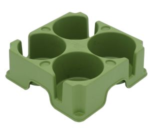 Muggi 4 Cup Holder/Drinks Tray Green