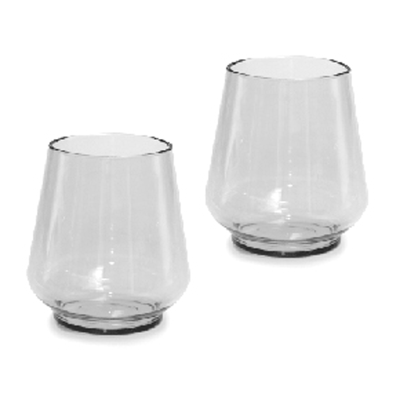 Omada Clear Acrylic Short Tumblers x 2