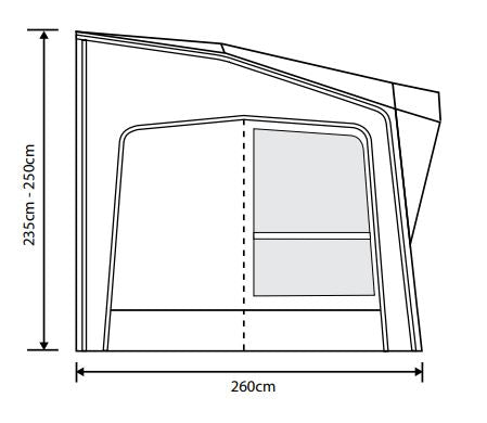 Outdoor Revolution Esprit Pro X 390 AIR Caravan Awning