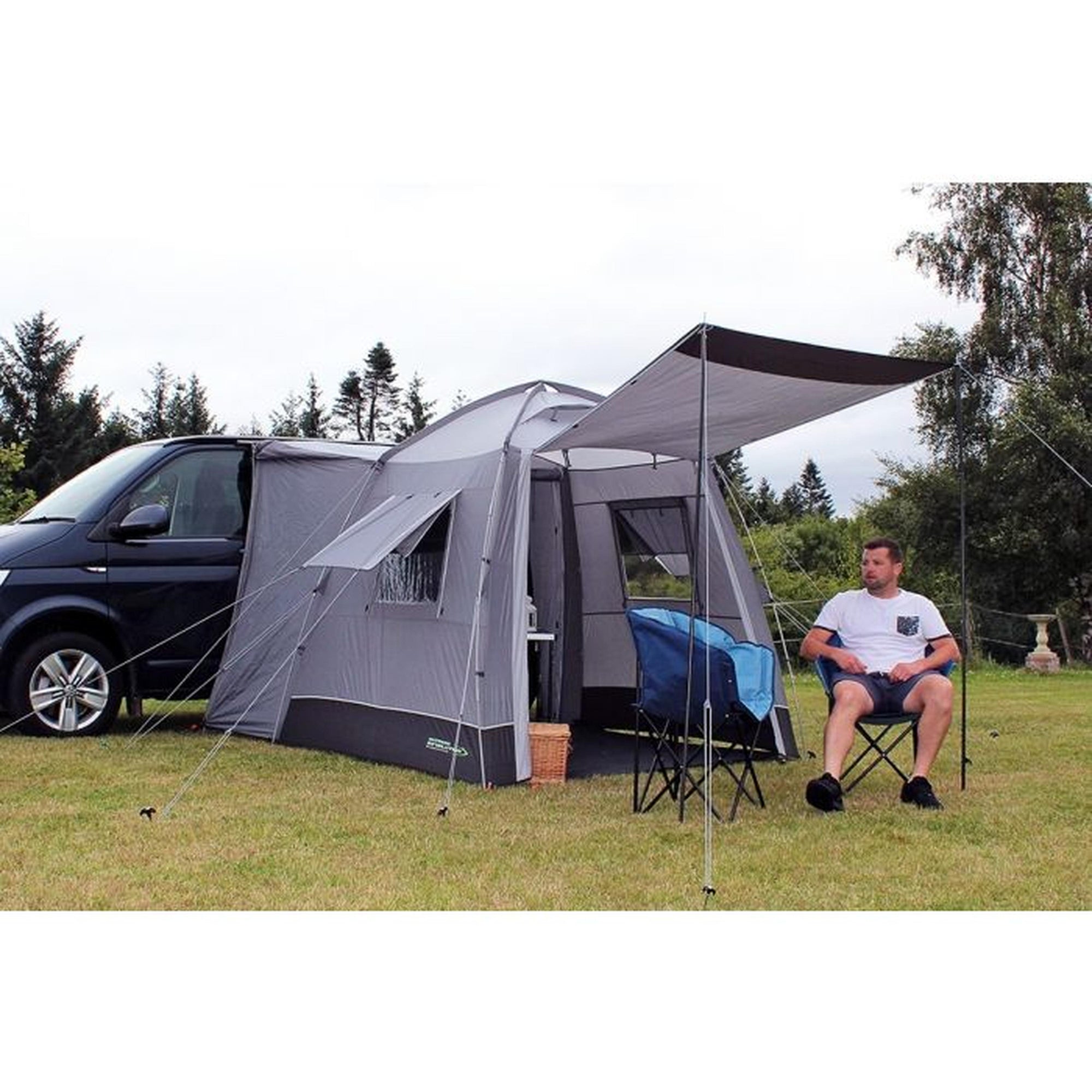 outdoor revolution cayman outhouse handi driveaway awning