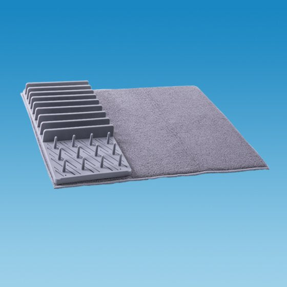 PLS Microfibre Grey Drying Rack With Mat