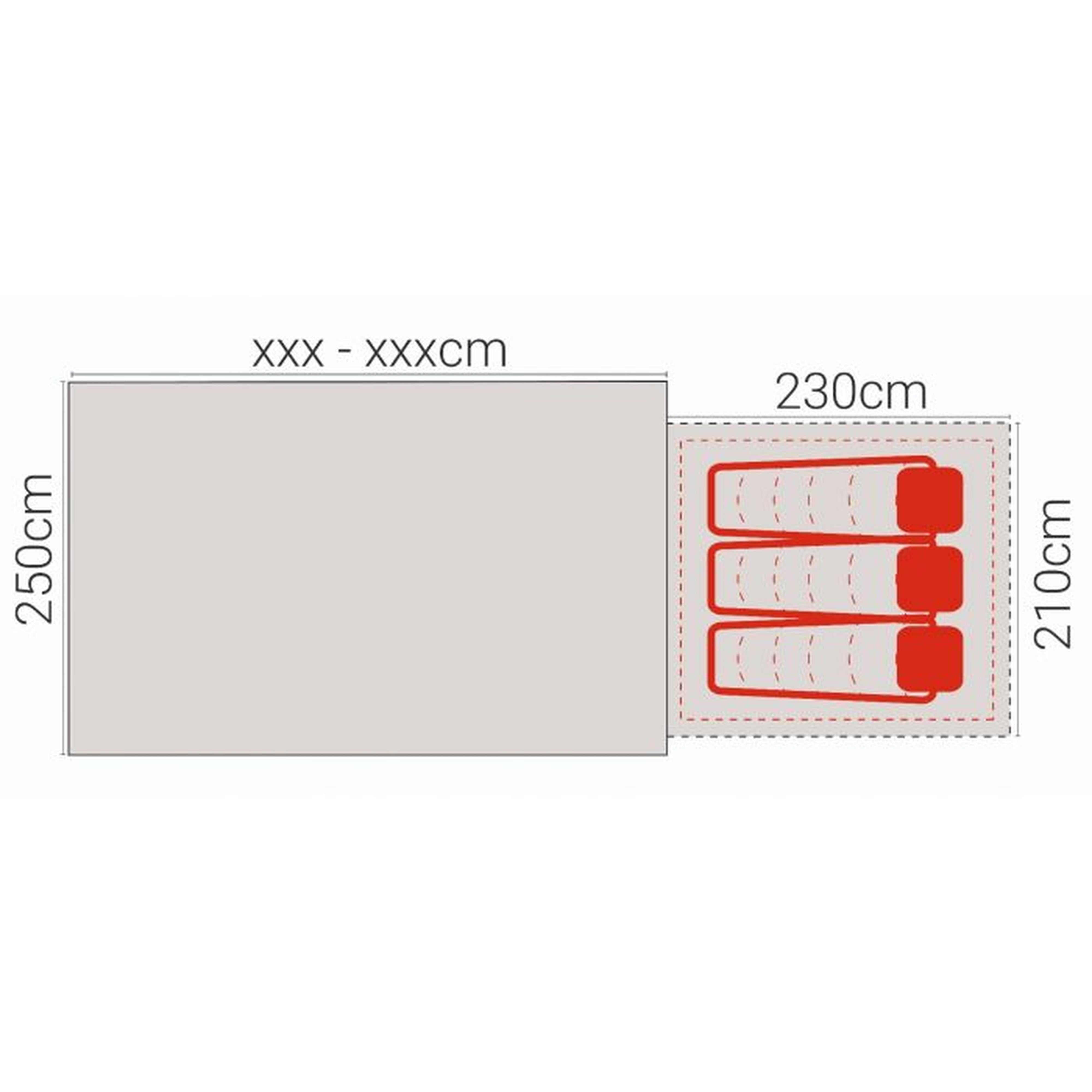 Westfield Pluto Performance Full Air Awning 1016 - 1050cm